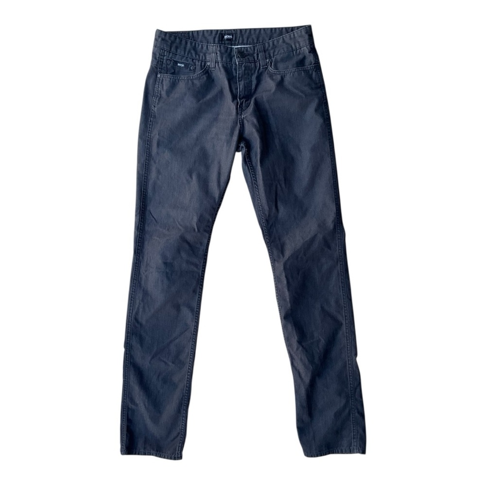 🧨 Hugo Boss Slim Fit Pants 👖 Dark Gray Stretch‎ Cotton Size 32